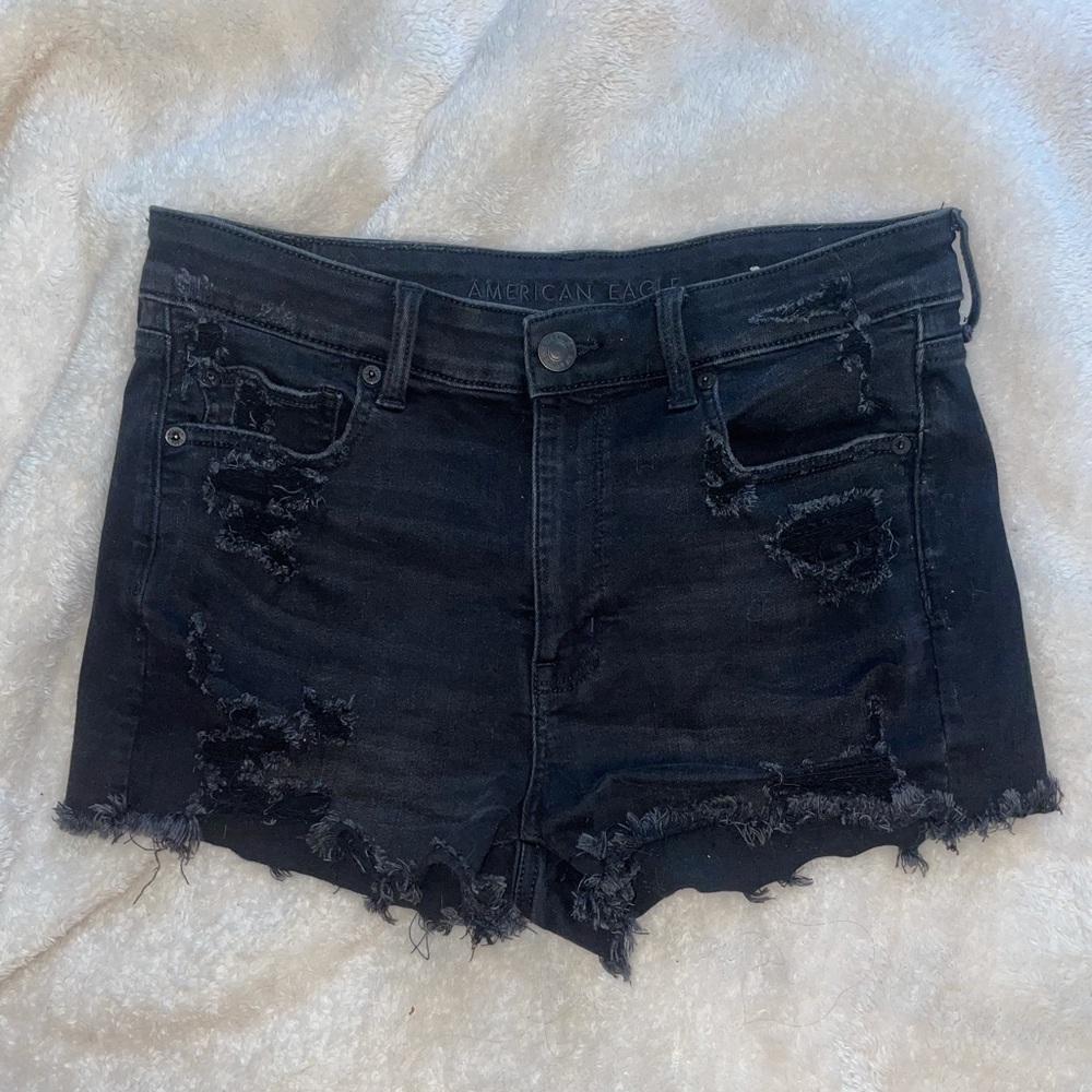 American Eagle distressed jean shorts